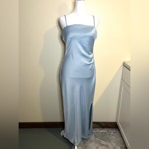 House of Harlow 1960 Light Blue Satin Slip Dress NWT